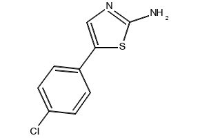 5-BROMO-4-(4-CHLOROPHENYL)THIAZOL-2-AMINE structure, CAS 343946-25-8