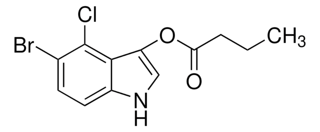 5-BROMO-4-CHLORO-1H-INDOL-3-YL BUTYRATE structure, CAS 129541-43-1