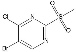 5-BROMO-4-CHLORO-2-(METHYLSULFONYL)PYRIMIDINE structure, CAS 79091-24-0