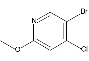 5-BROMO-4-CHLORO-2-METHOXYPYRIDINE structure, CAS 851607-27-7