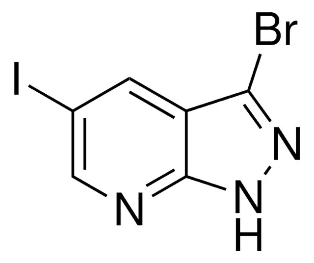 5-BROMO-4-CHLORO-3-IODO-1H-PYRAZOLO[3,4-B]PYRIDINE structure, CAS 1092579-78-6