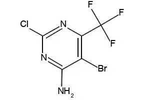 5-BROMO-4-CHLORO-6-(TRIFLUOROMETHYL)PYRIMIDINE structure, CAS 425392-76-3