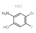 5-BROMO-4-FLUORO-2-HYDROXYANILINE HYDROCHLORIDE structure, CAS 1037298-12-6