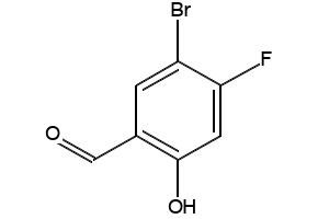 5-BROMO-4-FLUORO-2-HYDROXYBENZALDEHYDE structure, CAS 399-00-8