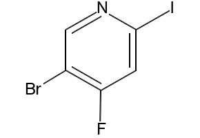 5-BROMO-4-FLUORO-2-IODOPYRIDINE structure, CAS 1260669-95-1