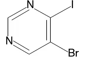 5-BROMO-4-IODOPYRIMIDINE structure, CAS 898559-22-3