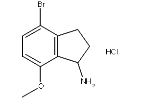 5-BROMO-4-METHOXY-7-METHYL-2,3-DIHYDRO-1H-INDENE structure, CAS 175136-09-1