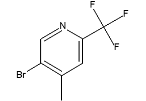 5-BROMO-4-METHYL-2-(TRIFLUOROMETHYL)PYRIDINE structure, CAS 1010422-51-1