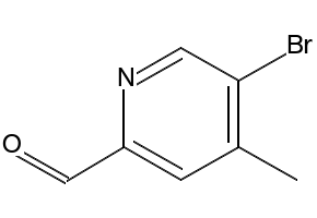 5-BROMO-4-METHYLPICOLINALDEHYDE structure, CAS 886364-94-9