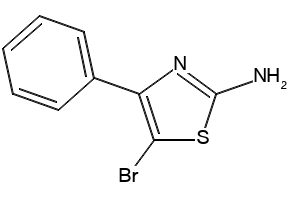 5-BROMO-4-PHENYLTHIAZOL-2-AMINE structure, CAS 61954-82-3