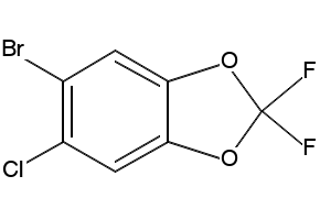 5-BROMO-6-CHLORO-2,2-DIFLUOROBENZO[D][1,3]DIOXOLE structure, CAS 869188-52-3