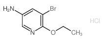 5-BROMO-6-ETHOXYPYRIDIN-3-AMINE HYDROCHLORIDE structure, CAS 1187386-05-5