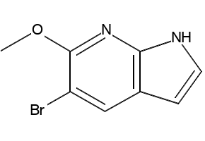 5-BROMO-6-METHOXY-1H-PYRROLO[2,3-B]PYRIDINE structure, CAS 1190321-63-1