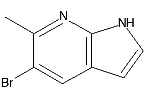 5-BROMO-6-METHYL-1H-PYRROLO[2,3-B]PYRIDINE structure, CAS 958358-00-4