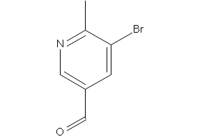 5-BROMO-6-METHYL-3-PYRIDINECARBOXALDEHYDE structure, CAS 1174028-20-6