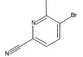 5-BROMO-6-METHYLPICOLINONITRILE structure, CAS 1173897-86-3