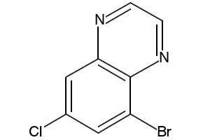 5-BROMO-7-CHLOROQUINOXALINE structure, CAS 1215205-87-0
