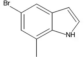 5-BROMO-7-METHYL-1H-INDOLE structure, CAS 15936-81-9