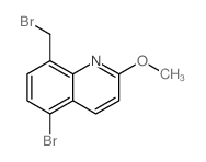5-BROMO-8-(BROMOMETHYL)-2-METHOXYQUINOLINE structure, CAS 885687-81-0