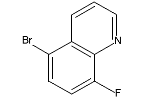 5-BROMO-8-FLUOROQUINOLINE structure, CAS 1133115-78-2