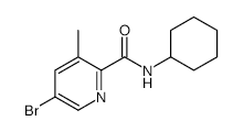 5-BROMO-N-CYCLOHEXYL-3-METHYLPICOLINAMIDE structure, CAS 244139-63-7