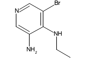 5-BROMO-N4-ETHYLPYRIDINE-3,4-DIAMINE structure, CAS 607371-03-9