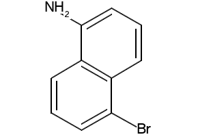 5-BROMONAPHTHALEN-1-AMINE structure, CAS 4766-33-0