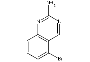 5-BROMOQUINAZOLIN-2-AMINE structure, CAS 181871-83-0