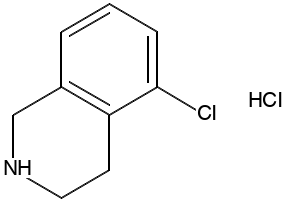 5-CHLORO-1,2,3,4-TETRAHYDROISOQUINOLINE HYDROCHLORIDE structure, CAS 799274-05-8