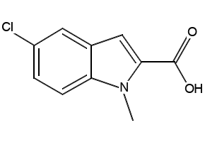 5-CHLORO-1-METHYL-1H-INDOLE-2-CARBOXYLIC ACID structure, CAS 59908-47-3