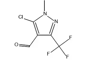 5-CHLORO-1-METHYL-3-(TRIFLUOROMETHYL)-1H-PYRAZOLE-4-CARBALDEHYDE structure, CAS 128455-62-9