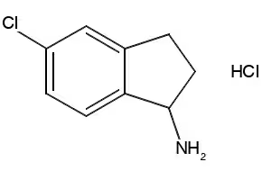 5-CHLORO-2,3-DIHYDRO-1H-INDEN-1-AMINE HYDROCHLORIDE structure, CAS 1197668-23-7