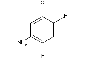 5-CHLORO-2,4-DIFLUOROANILINE structure, CAS 348-65-2