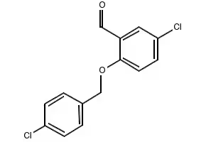 5-CHLORO-2-((2-CHLOROBENZYL)OXY)BENZALDEHYDE structure, CAS 590359-98-1