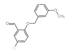 5-CHLORO-2-((3-METHOXYBENZYL)OXY)BENZALDEHYDE structure, CAS 667412-71-7