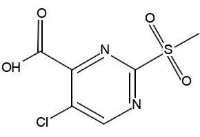 5-CHLORO-2-(METHYLSULFONYL)PYRIMIDINE-4-CARBOXYLIC ACID structure, CAS 38275-34-2