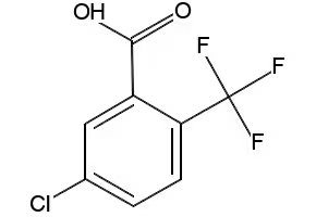 5-CHLORO-2-(TRIFLUOROMETHYL)BENZOIC ACID structure, CAS 654-98-8