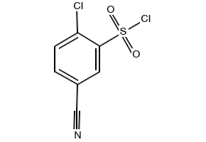 5-CHLORO-2-CYANOBENZENE-1-SULFONYL CHLORIDE structure, CAS 411210-92-9