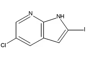 5-CHLORO-2-IODO-7-AZAINDOLE structure, CAS 1260848-49-4