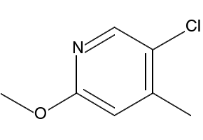 5-CHLORO-2-METHOXY-4-METHYLPYRIDINE structure, CAS 851607-29-9