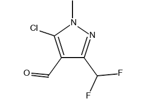 5-CHLORO-3-(DIFLUOROMETHYL)-1-METHYL-1H-PYRAZOLE-4-CARBALDEHYDE structure, CAS 660845-30-7