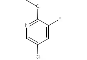 5-CHLORO-3-FLUORO-2-METHOXYPYRIDINE structure, CAS 886374-01-2
