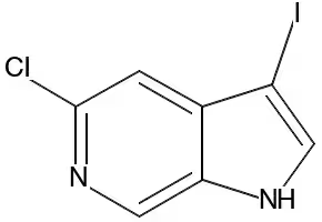 5-CHLORO-3-IODO-1H-PYRROLO[2,3-C]PYRIDINE structure, CAS 1190310-51-0