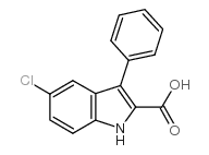 5-CHLORO-3-PHENYL-1H-INDOLE-2-CARBOXYLIC ACID structure, CAS 21139-31-1