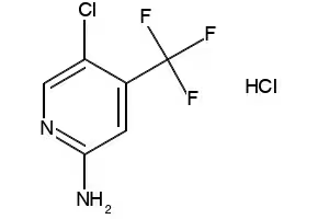 5-CHLORO-4-(TRIFLUOROMETHYL)PYRIDIN-2-AMINE HYDROCHLORIDE structure, CAS 1095824-77-3