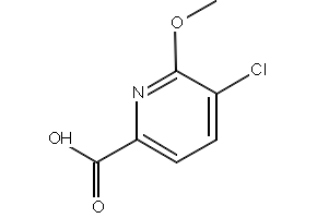 5-CHLORO-6-METHOXYPICOLINIC ACID structure, CAS 1214373-91-7