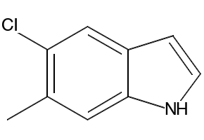 5-CHLORO-6-METHYL-1H-INDOLE structure, CAS 162100-56-3