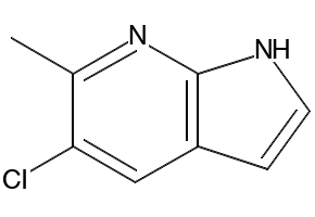5-CHLORO-6-METHYL-1H-PYRROLO[2,3-B]PYRIDINE structure, CAS 1000340-18-0