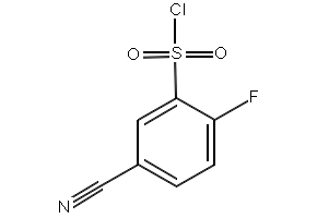 5-CYANO-2-FLUOROBENZENE-1-SULFONYL CHLORIDE structure, CAS 1101120-80-2