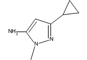 5-CYCLOPROPYL-1-METHYL-1H-PYRAZOL-3-AMINE structure, CAS 1170238-67-1